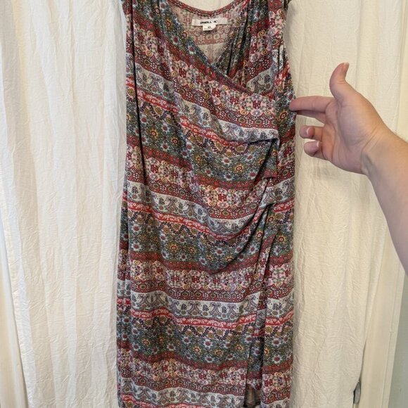 O'Neill Womens Size XS Floral Geometric Print Wrap Dress - Picture 10 of 15